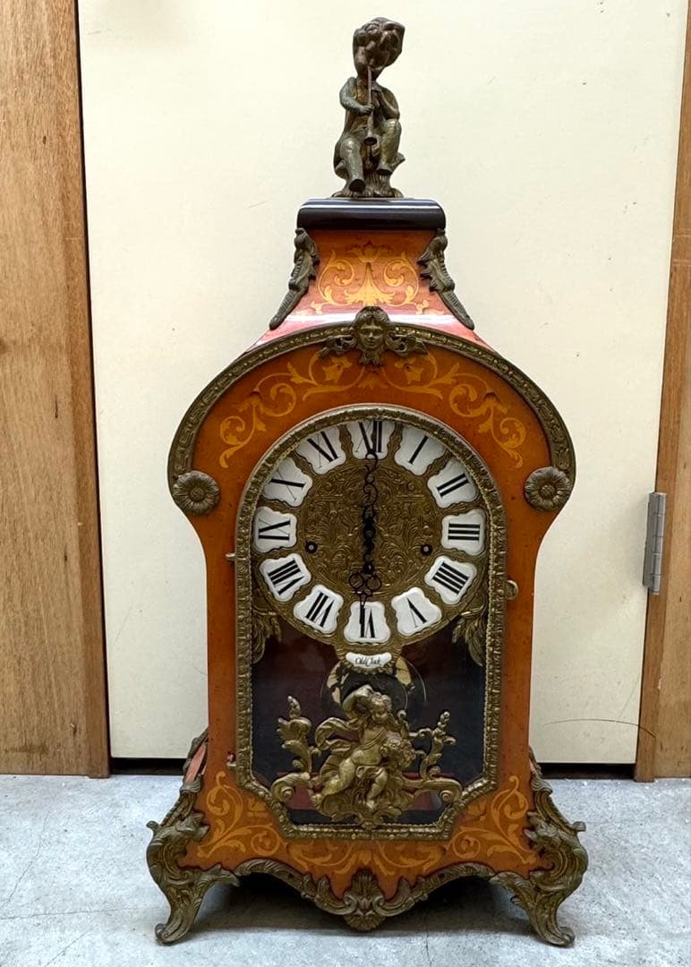 希少 アンティーク振り子置き時計 ドイツ