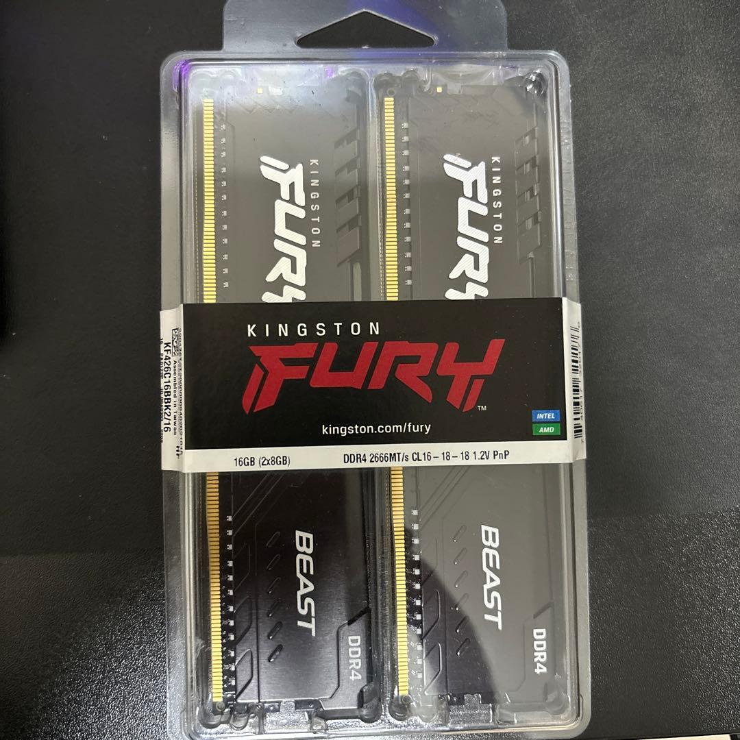 【新品未使用・未開封品】メモリ16GB (8GB×2枚)DDR4-2666MHz