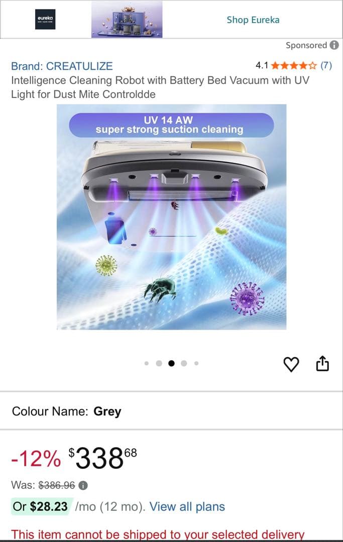 CREATULIZE2025年新型布団クリーナー掃除機強力270nm吸力UV除菌
