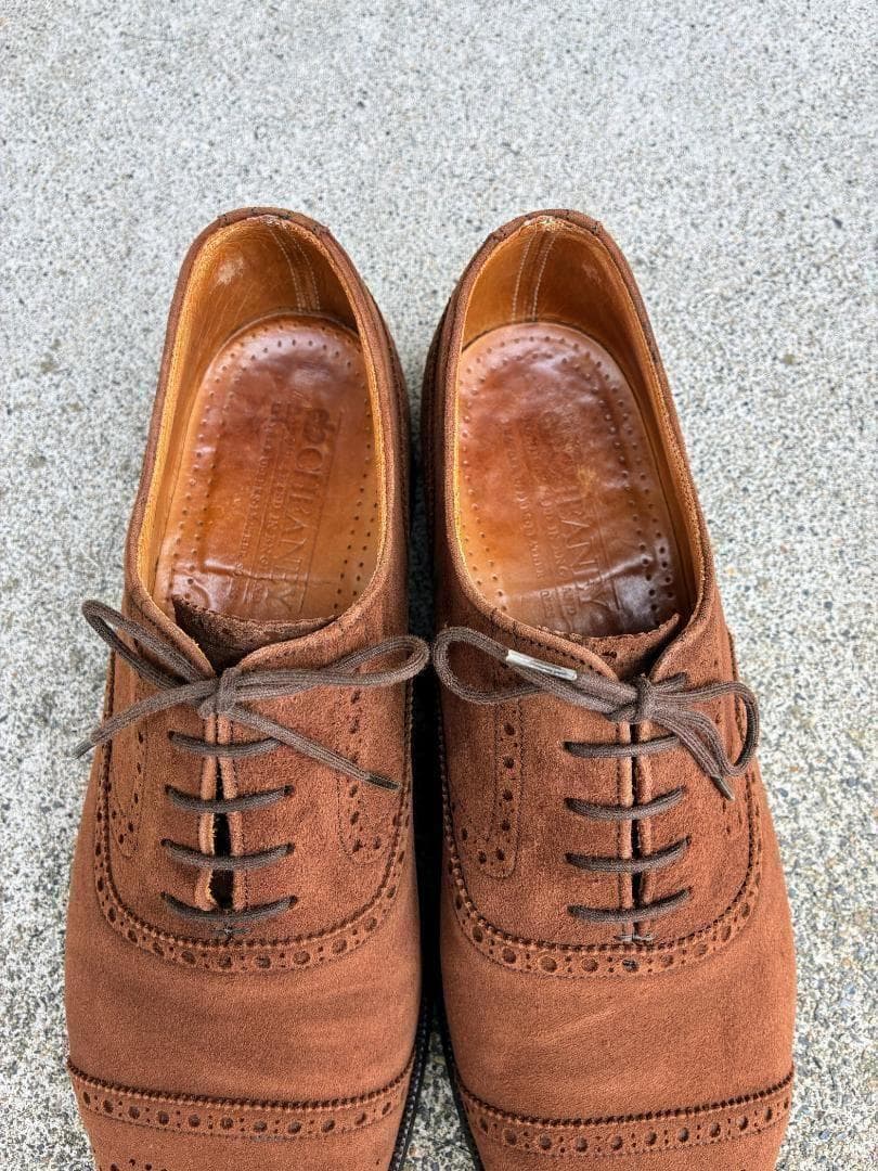CHEANEY チーニー スエードセミブローグシューズ 7.5 BEAMS F