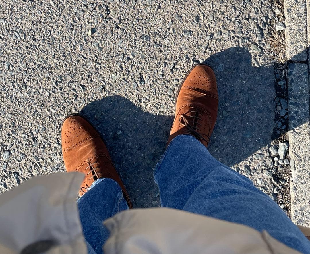 CHEANEY チーニー スエードセミブローグシューズ 7.5 BEAMS F