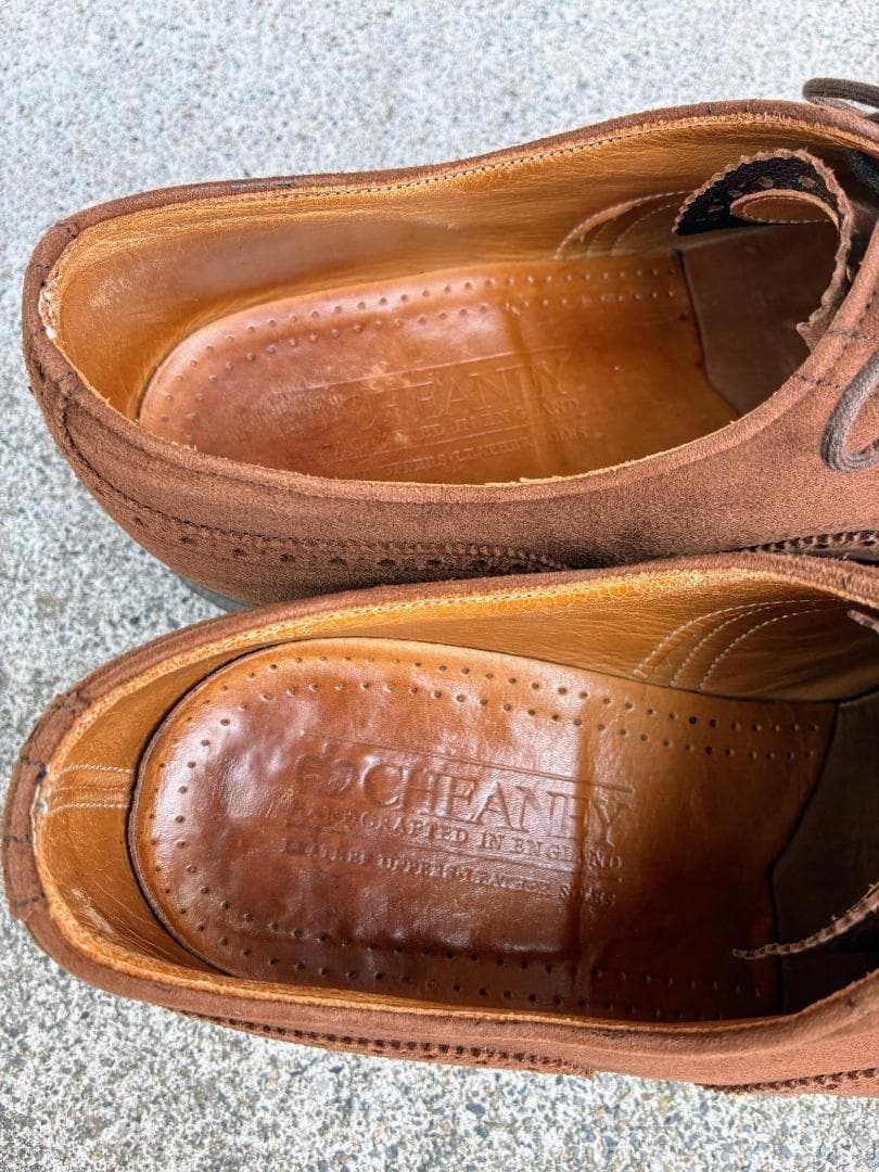 CHEANEY チーニー スエードセミブローグシューズ 7.5 BEAMS F