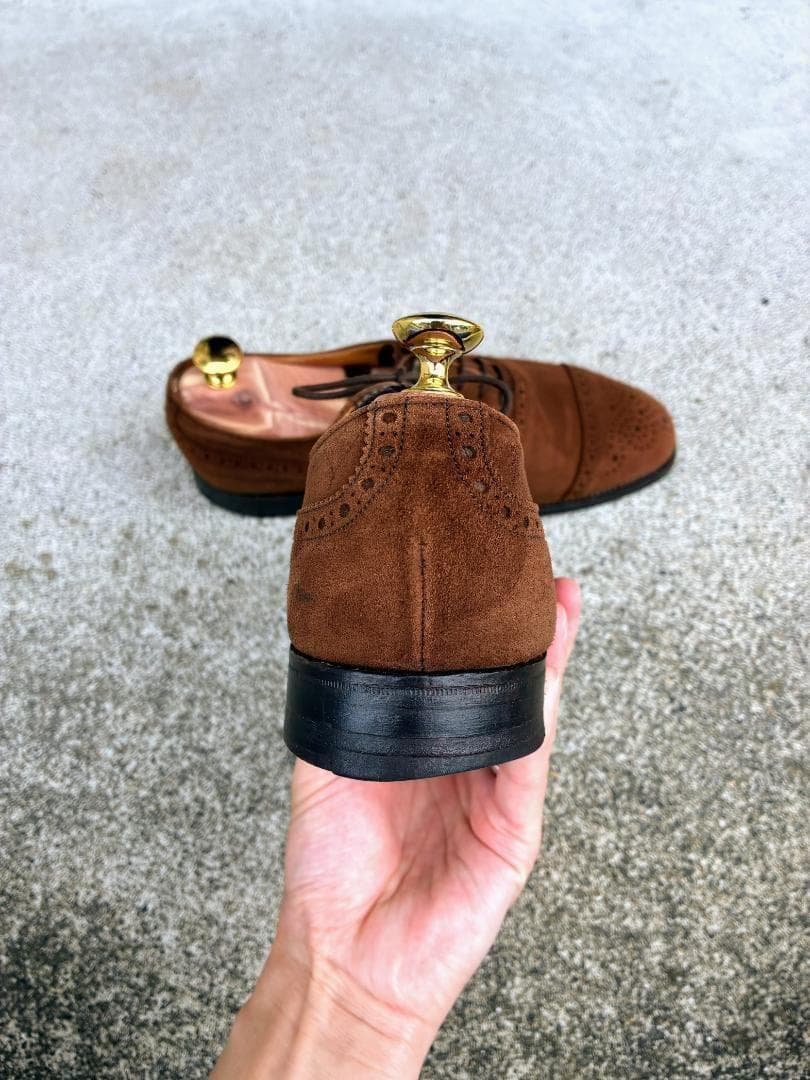 CHEANEY チーニー スエードセミブローグシューズ 7.5 BEAMS F