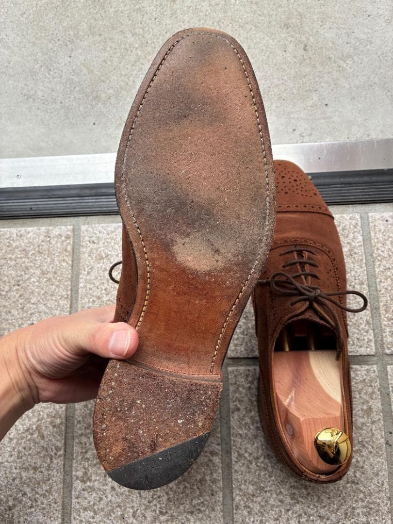 CHEANEY チーニー スエードセミブローグシューズ 7.5 BEAMS F