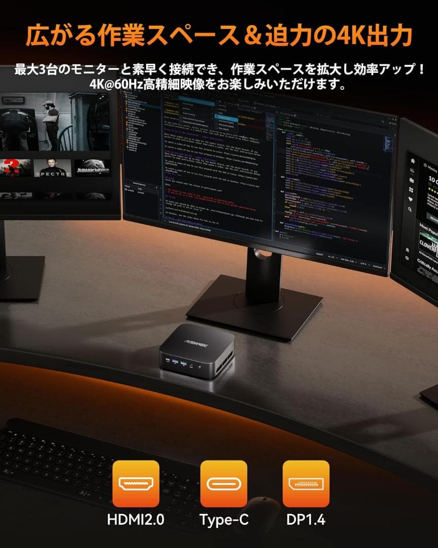 ACEMAGIC K1 ミニPC Ryzen 5 7430U 32G+512GB