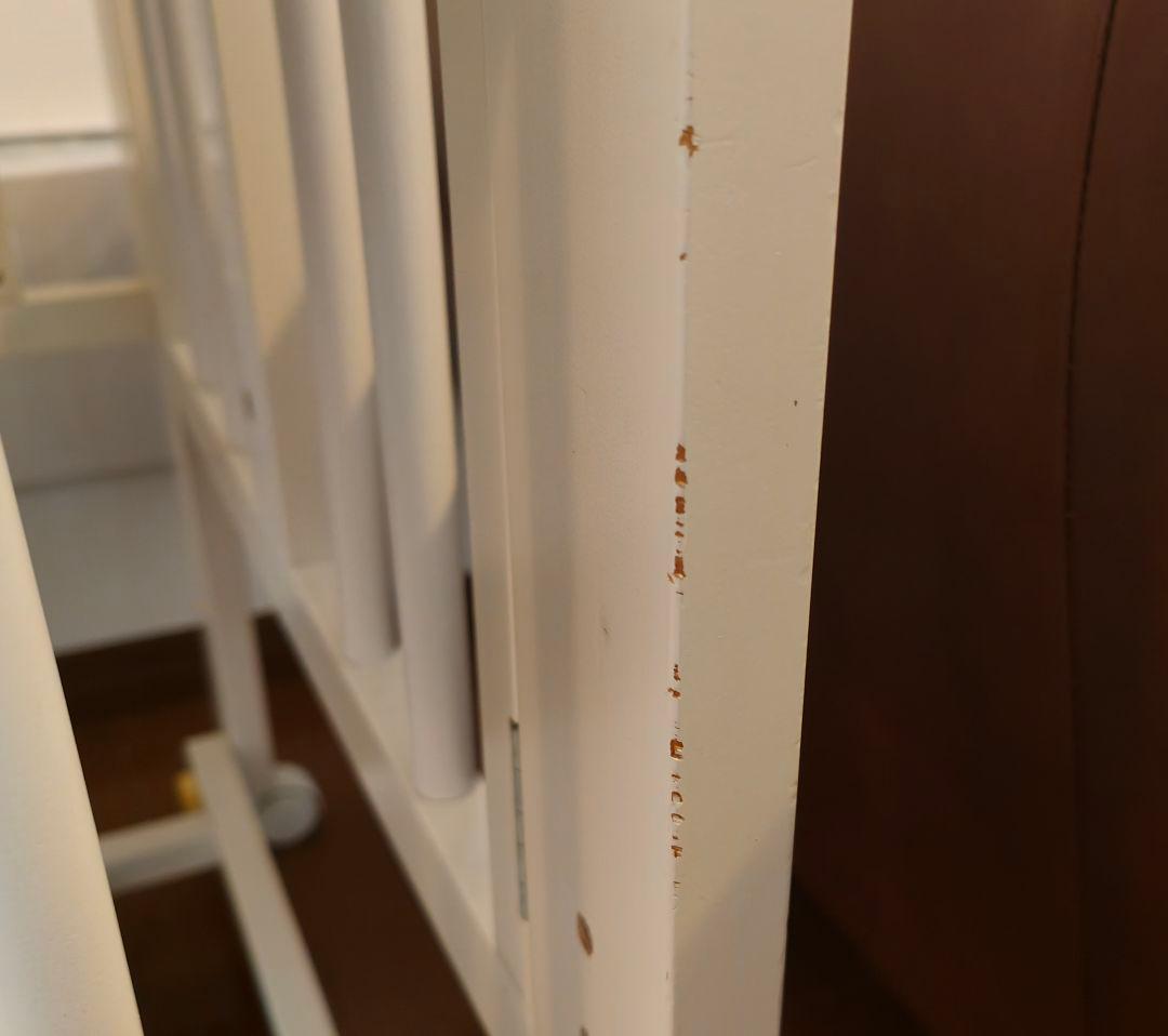 【みどり】ミニワンタッチハイベッド　プチ　ホワイト　石崎家具