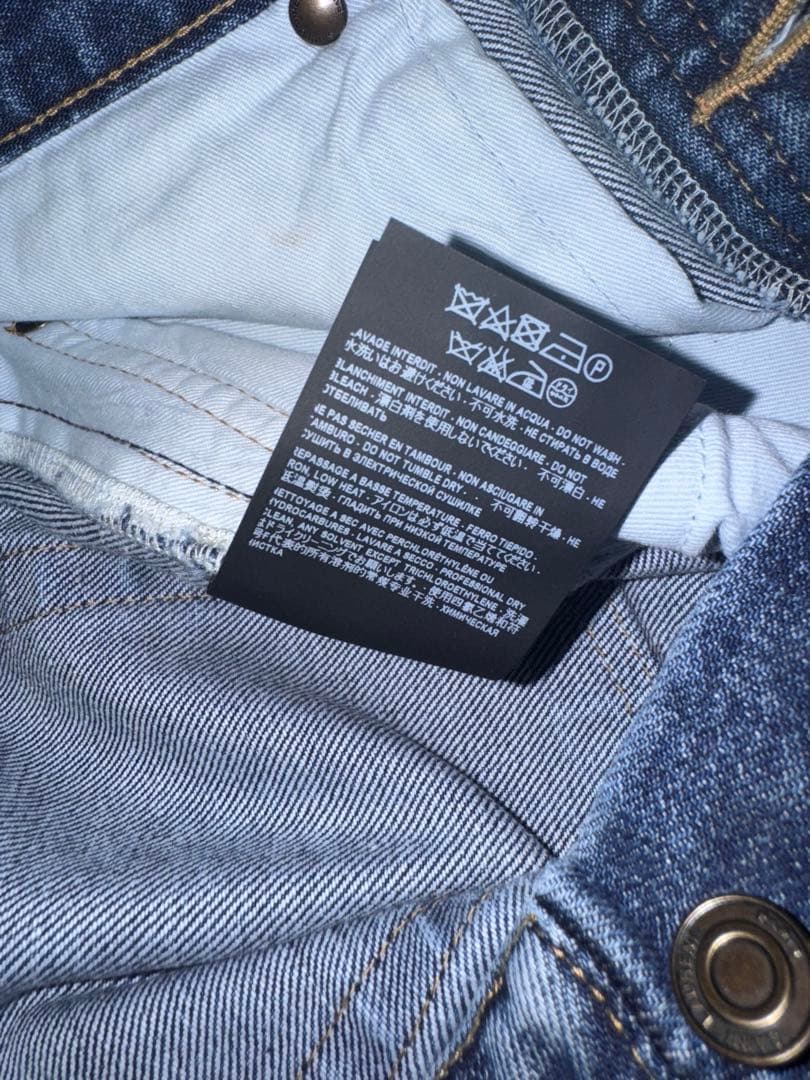 Saint Laurent エディ期paint splatter denim