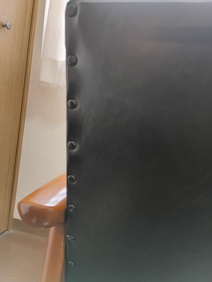 カリモクKチェア 1シーター　ws1150BW 1人掛けソファ 黒　1998年製