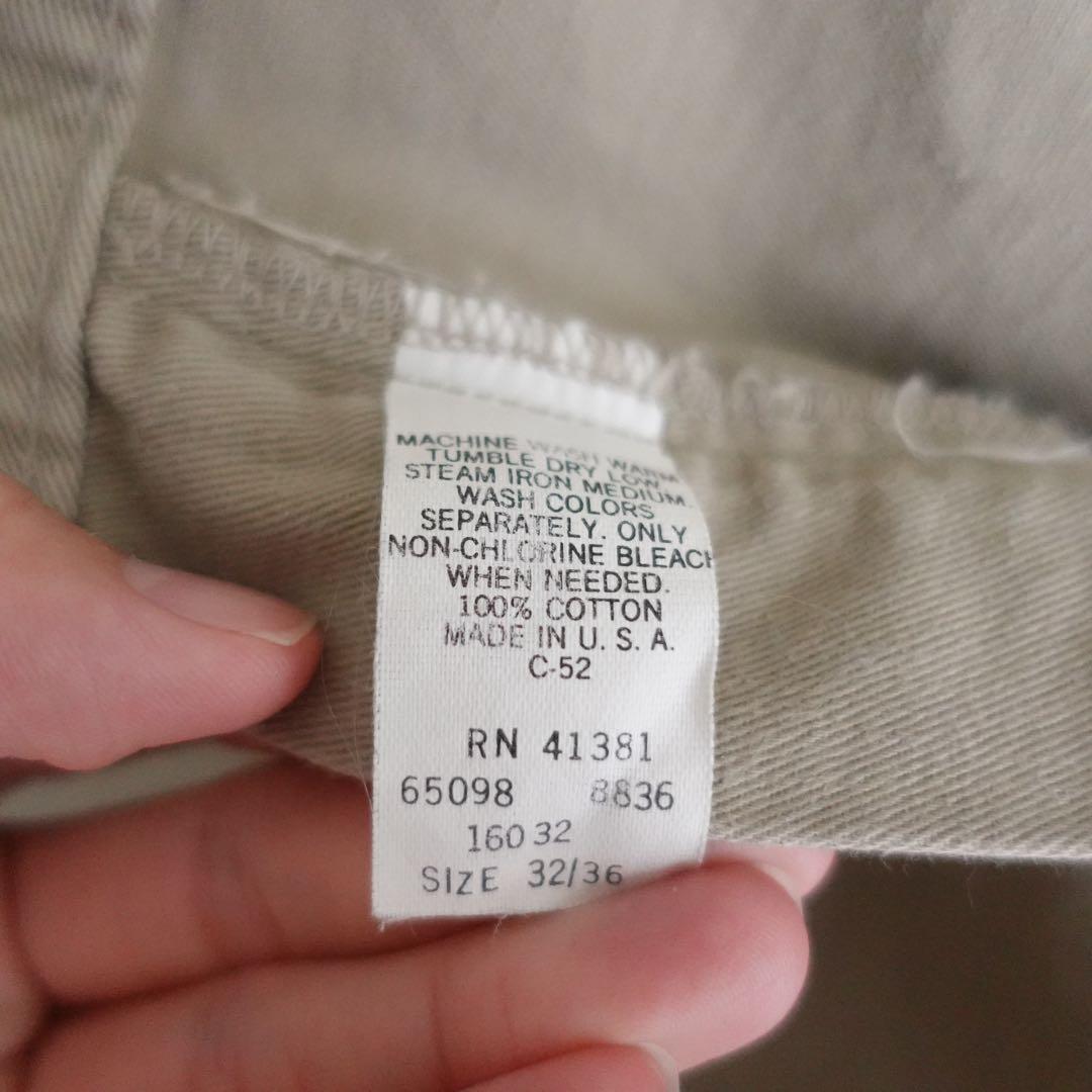 【USA製】Polo RalphLauren ポロチノ　2タックワイドチノパンツ