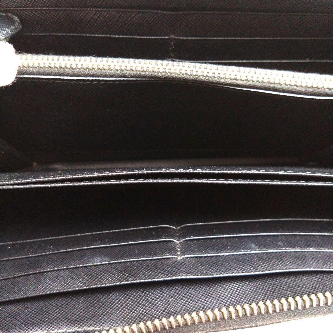 PRADA ブラック サフィアーノレザー 長財布