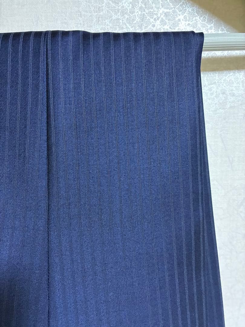 【極美品】Zegna トロフェオ ネイビーストライプスーツ