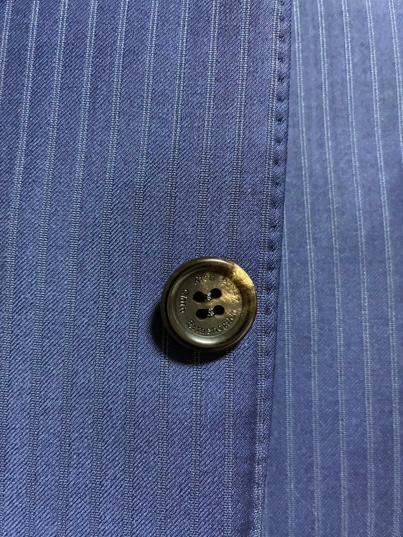 【極美品】Zegna トロフェオ ネイビーストライプスーツ