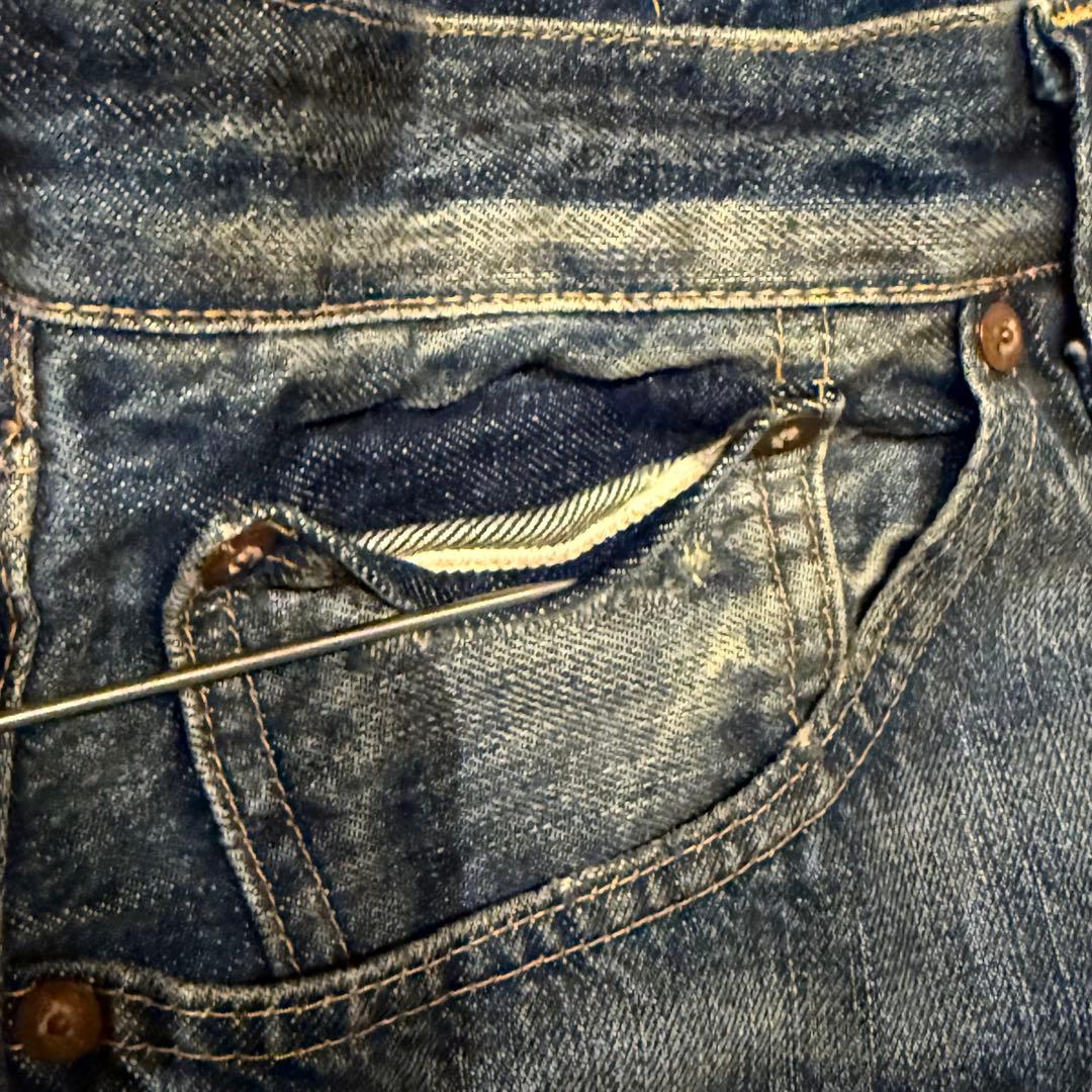 【雰囲気最高！】LEVI‘S 501XX LVC1947 W33鬼ヒゲ！ハチノス