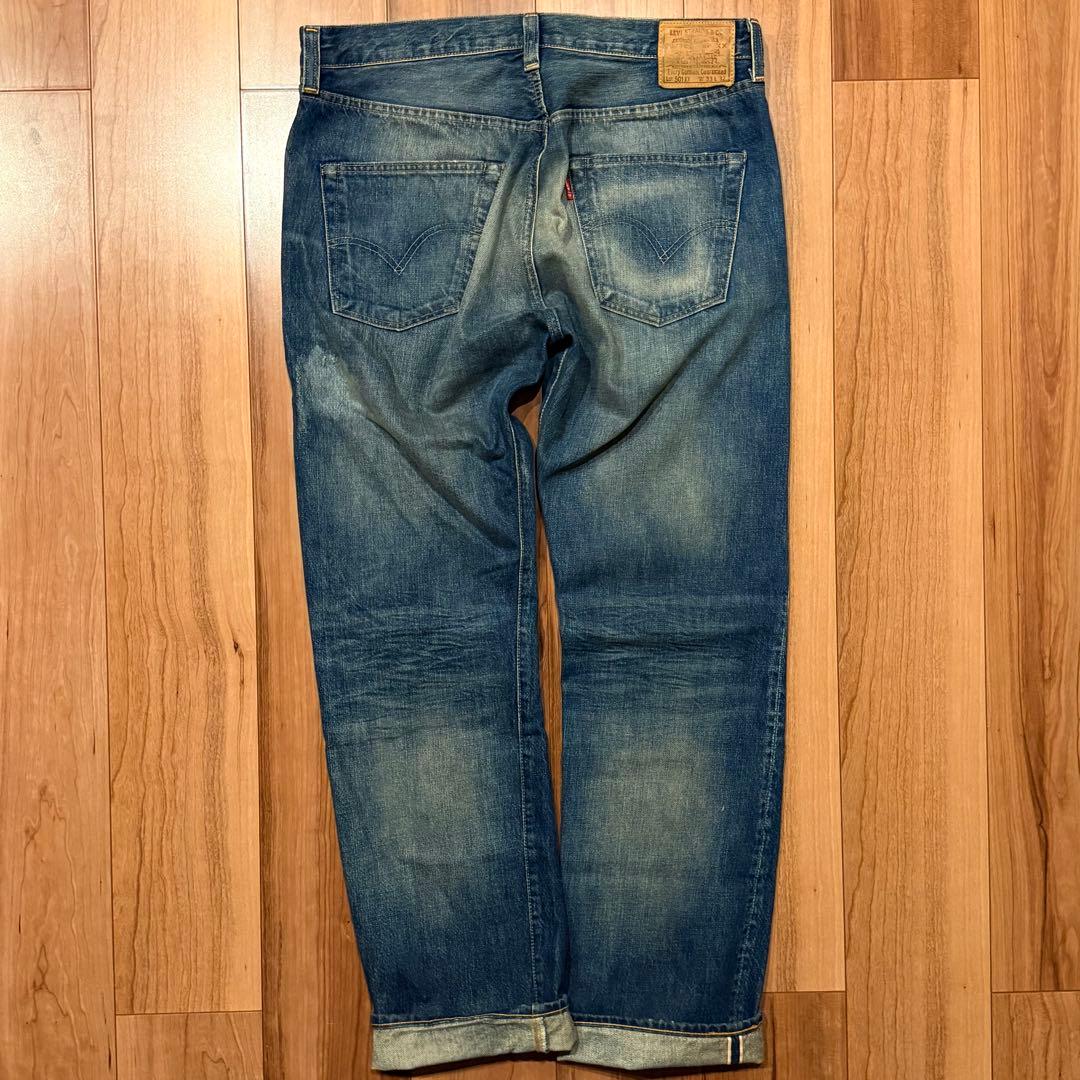 【雰囲気最高！】LEVI‘S 501XX LVC1947 W33鬼ヒゲ！ハチノス