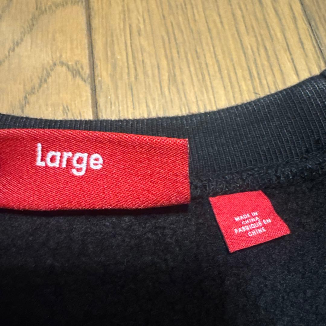 ⭐️Supreme Washed Box Logo Crewneck ブラック L