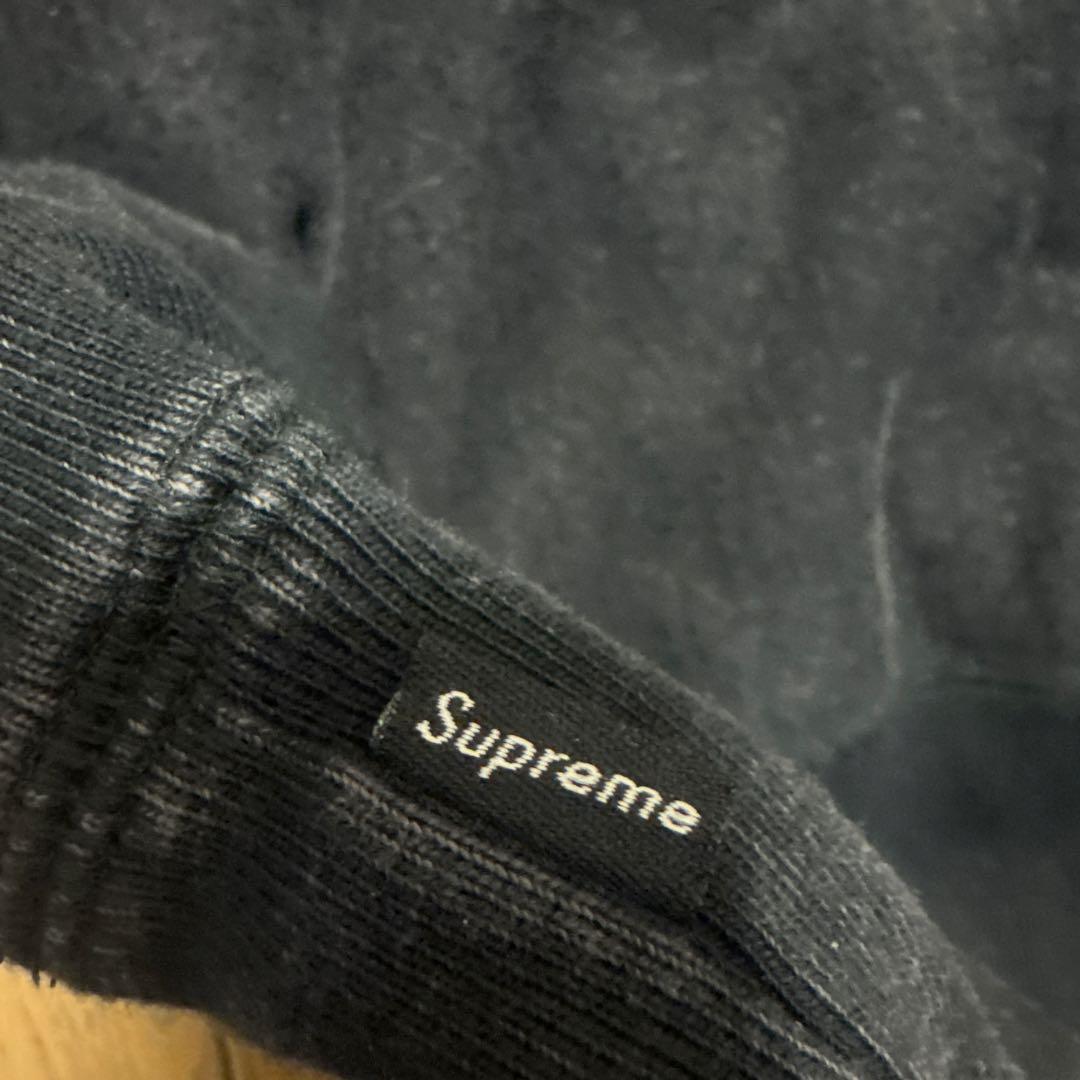 ⭐️Supreme Washed Box Logo Crewneck ブラック L