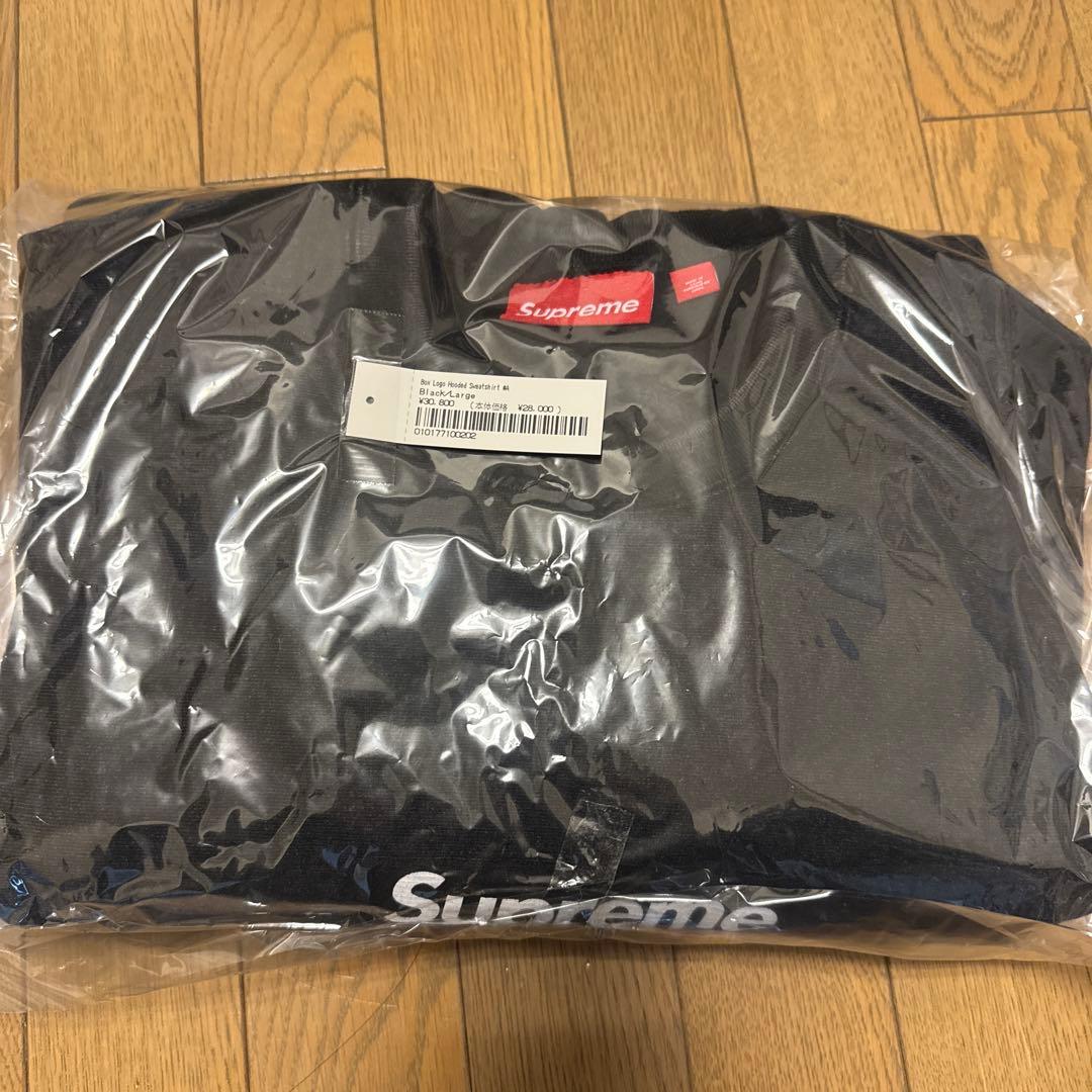 ⭐️Supreme Washed Box Logo Crewneck ブラック L