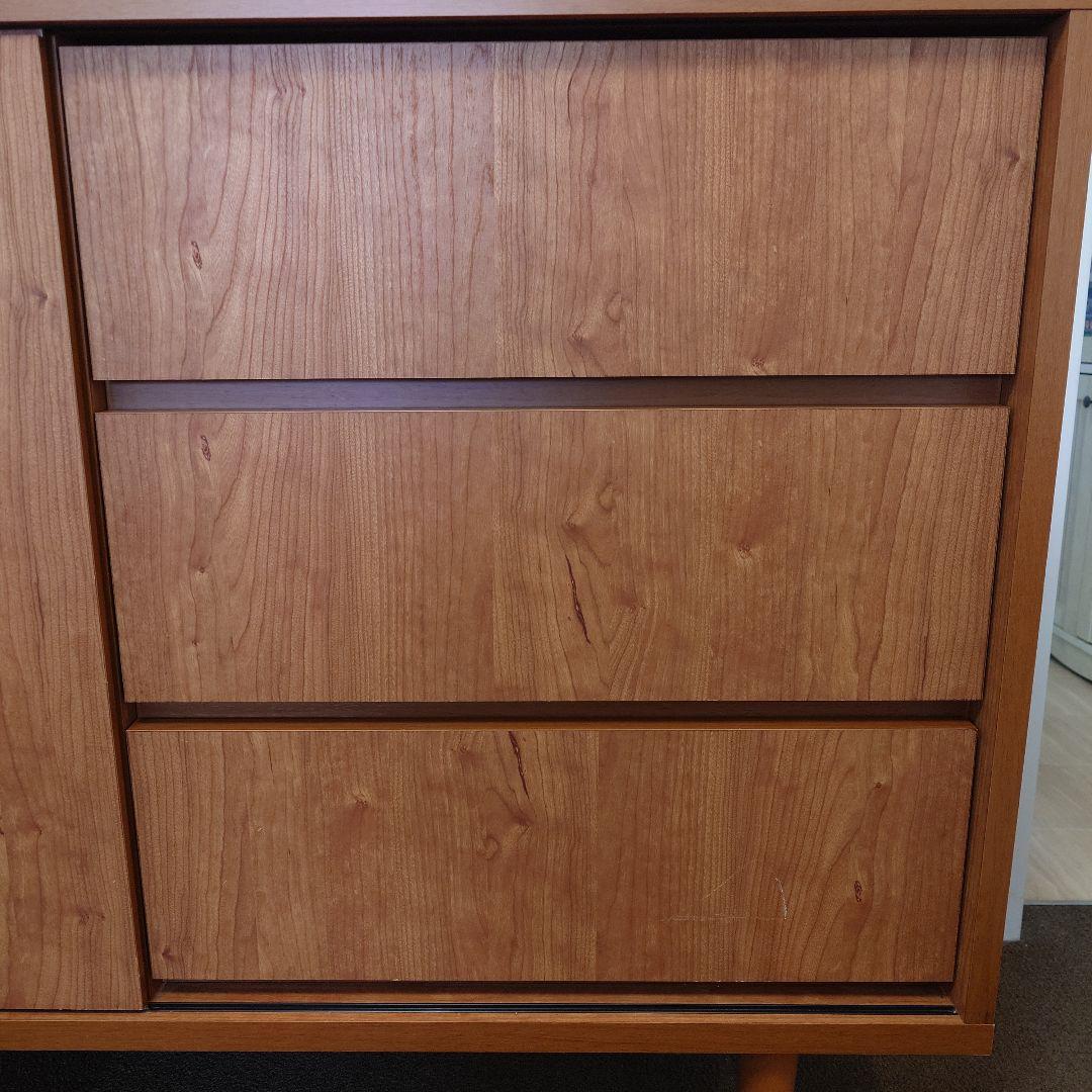 LOWYA [幅120] サイドボード 収納 引き出し 可動棚