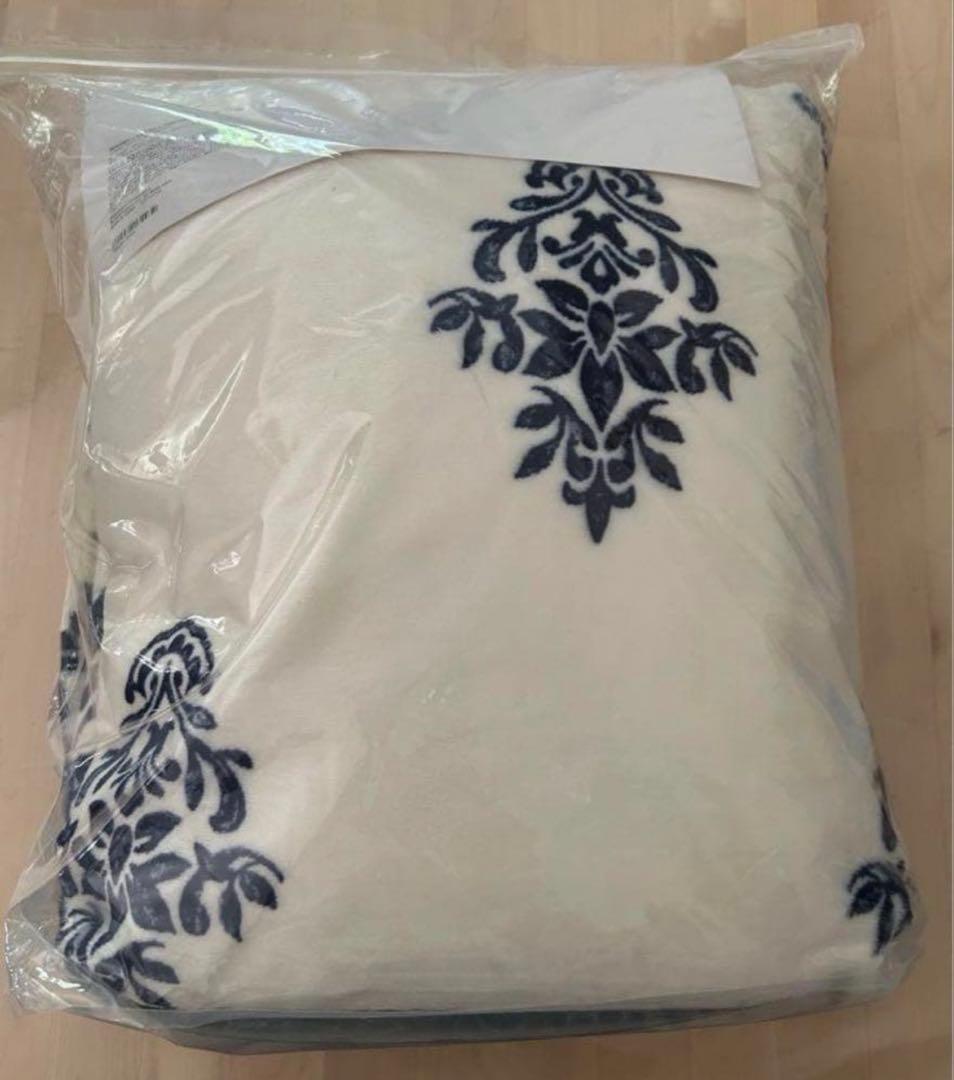 フランフラン　新品　掛け布団カバー　 冬用　ふわふわ　ネイビー　シングル