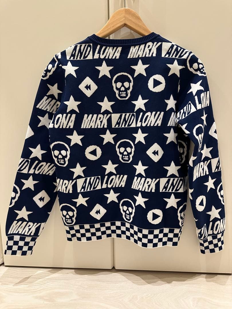 MARK & LONA スカル柄　ニット 38 レディース ゴルフ　美品