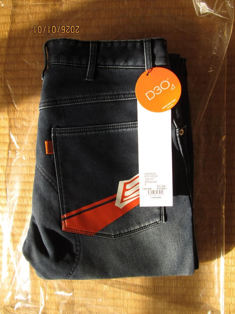 【K】HYOD D30ライディングパンツ インディゴブルー　暖パン