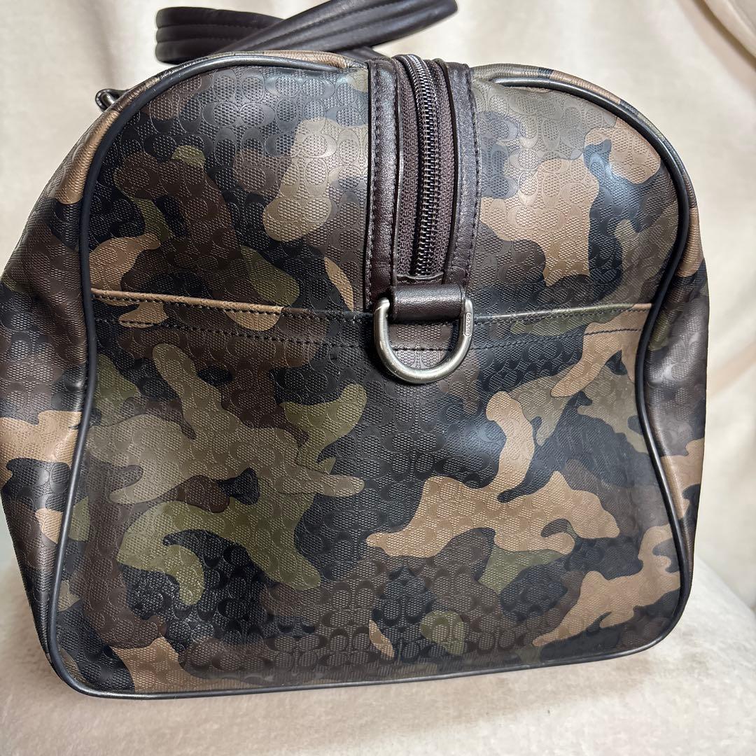 【希少】COACH コーチ 大容量 ボストン ショルダー紐　欠品　カモフラ 迷彩
