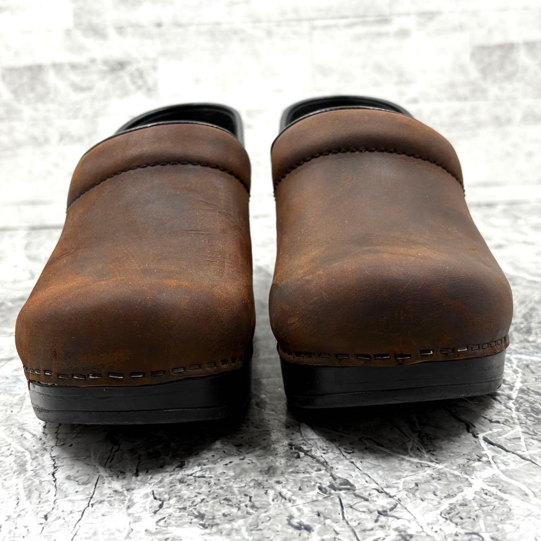 【美品】 ダンスコ プロフェッショナル サボ クロッグサンダル 36 ブラウン