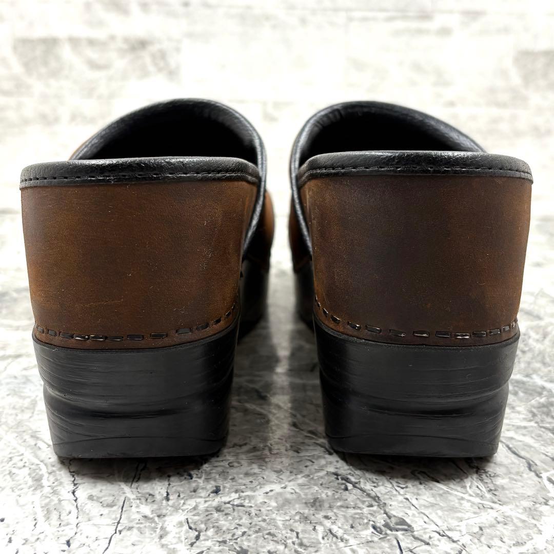 【美品】 ダンスコ プロフェッショナル サボ クロッグサンダル 36 ブラウン