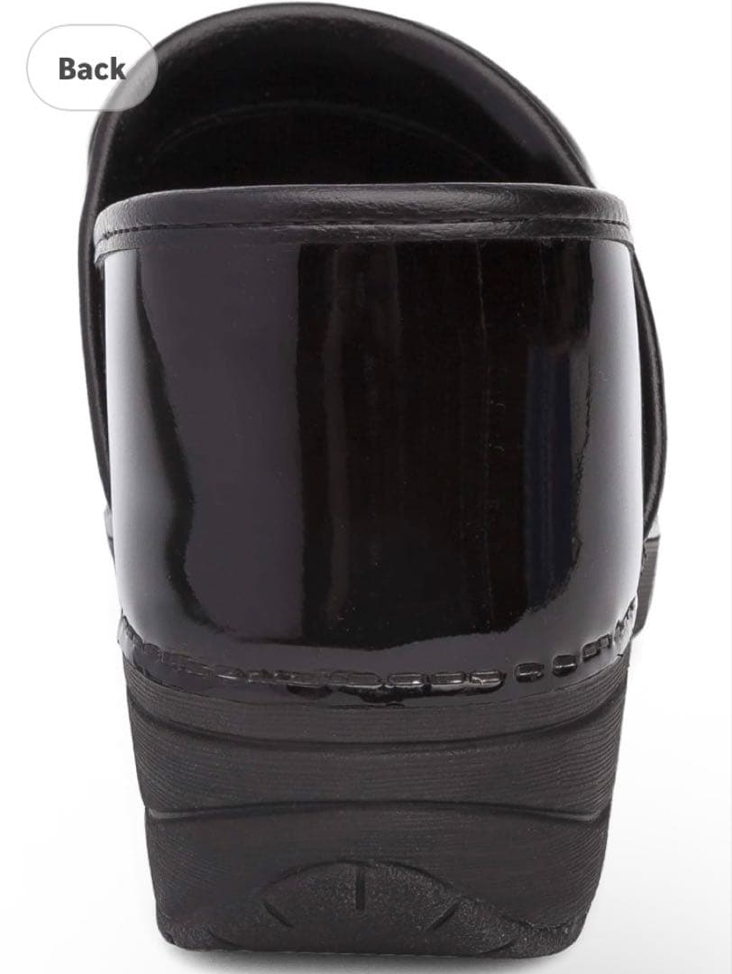 ダンスコ　36 ブラックサボサンダル TPUヒールカウンター