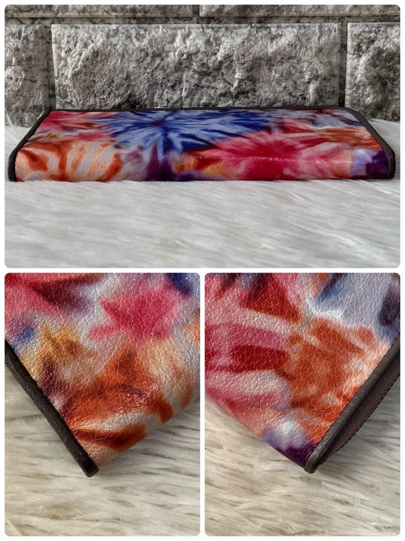 【新品未使用】イビサ　花柄　L字ファスナー　スリムウォレット　長財布