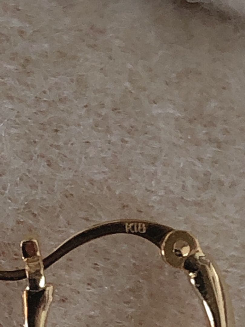 ete エテ K18×K10 フープ ピアス(片耳用)