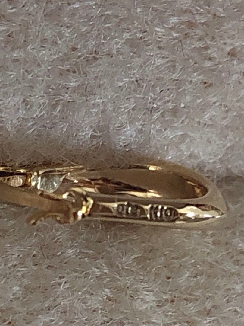 ete エテ K18×K10 フープ ピアス(片耳用)