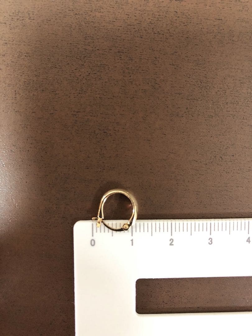 ete エテ K18×K10 フープ ピアス(片耳用)