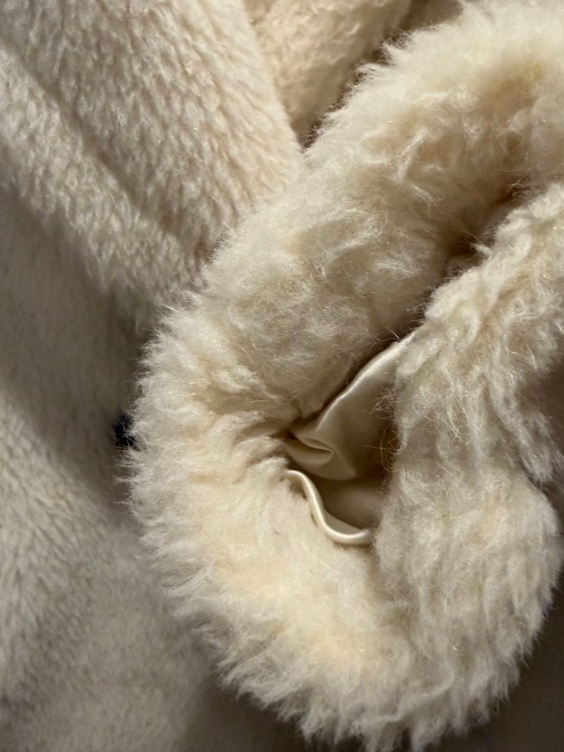 美品　MaxMara テディベアコート ホワイト 白