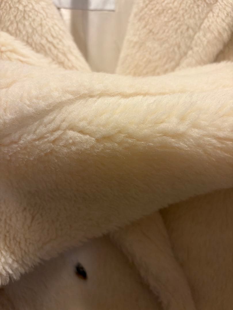 美品　MaxMara テディベアコート ホワイト 白