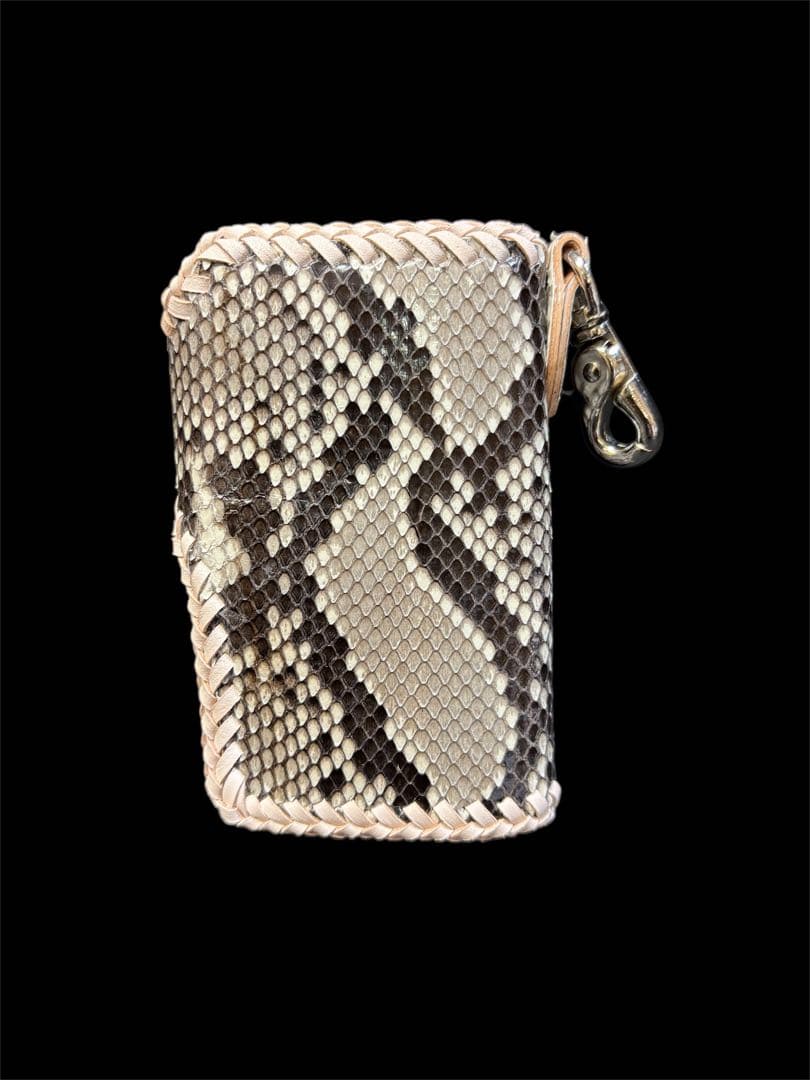 本革パイソンキーケース