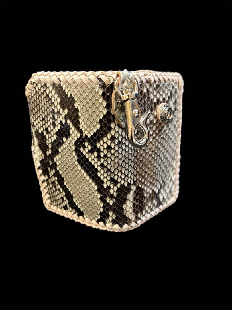 本革パイソンキーケース