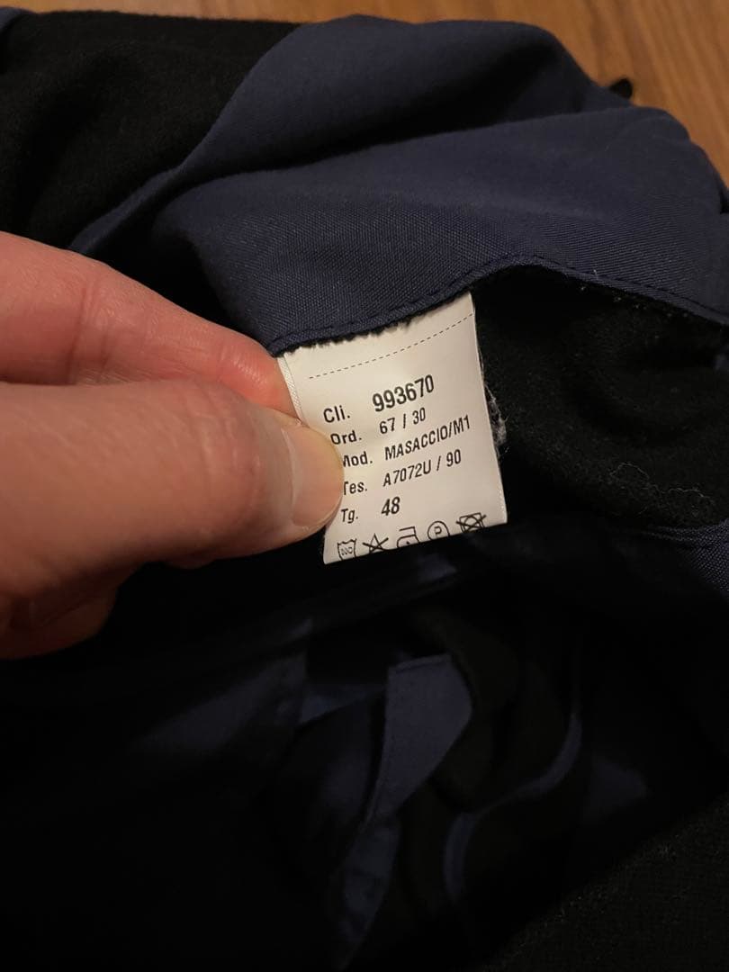 giab's ARCHIVIO MASACCIO48ダークグレー永久クリース仕様