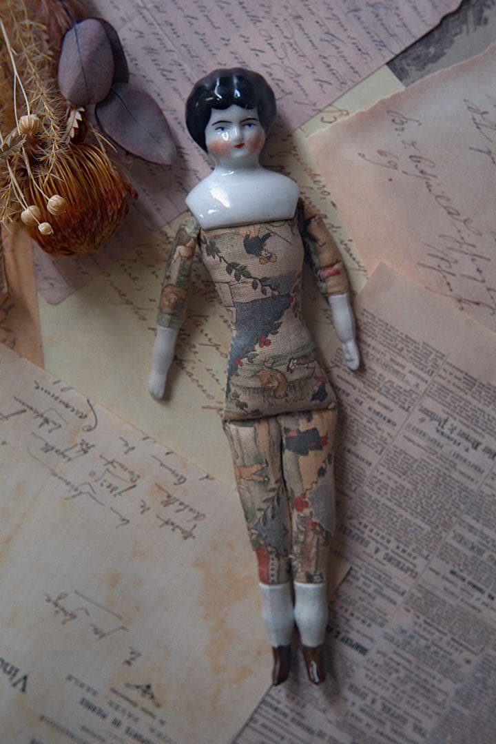 サ*）様 レア アンティーク チャイナヘッドドール ビスクドール ドイツドール