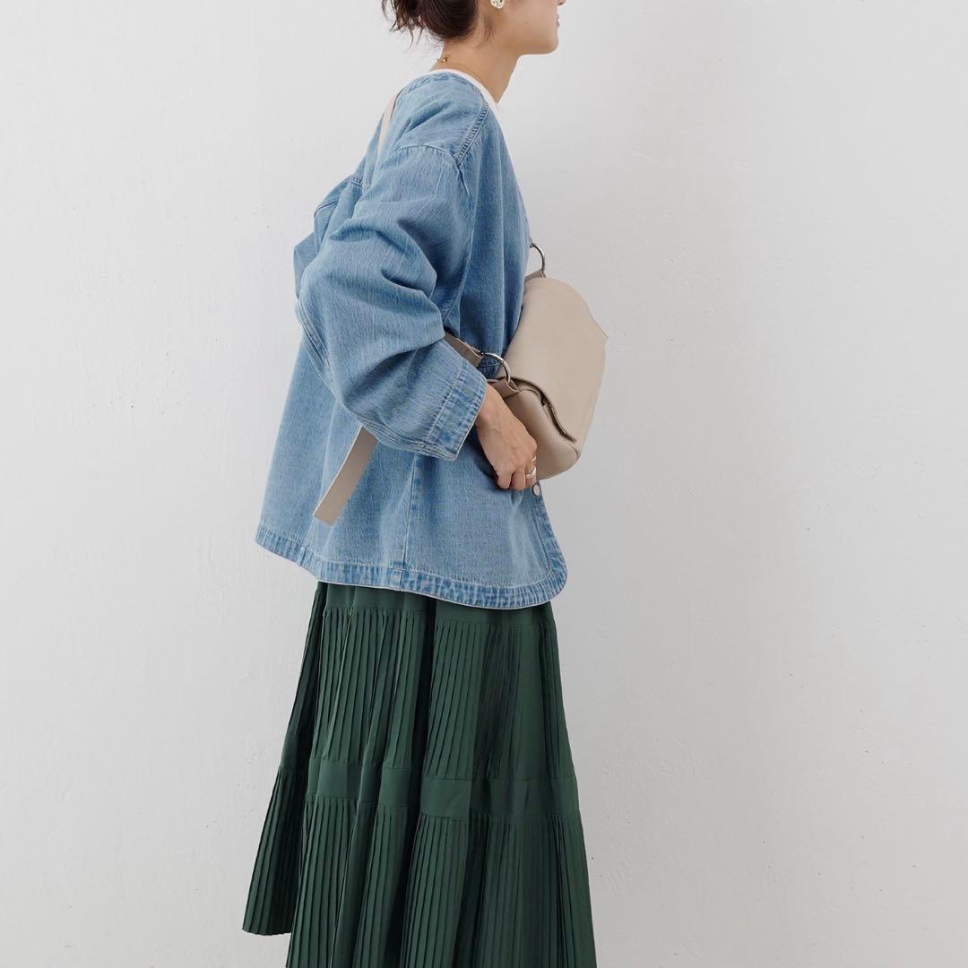 ビアズリー　デニム　ハオリ　ジャケット