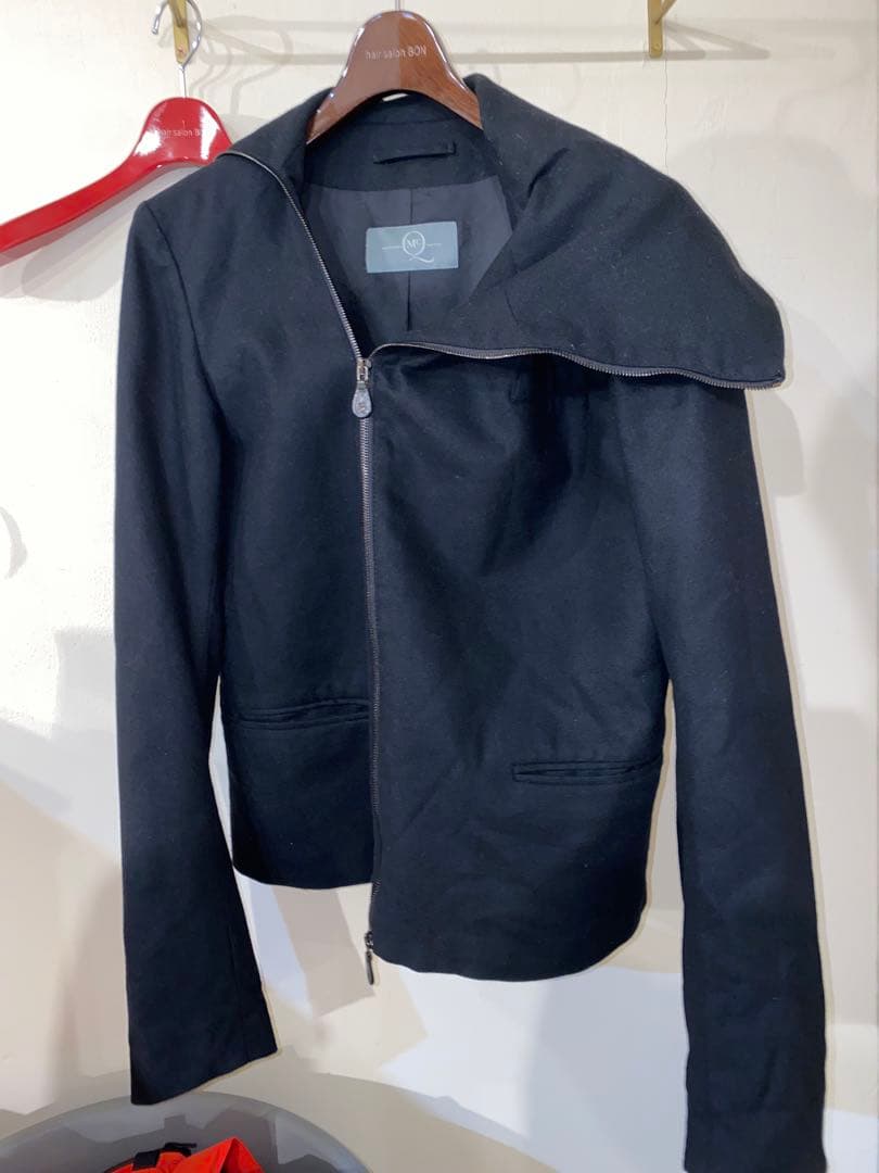 MCQ ALEXANDER MCQUEEN 黒 テーラードジャケット 変形