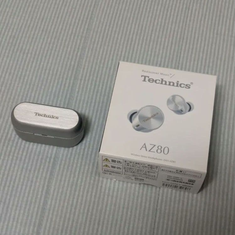 極美品 Technics AZ80 ワイヤレスイヤホン シルバー