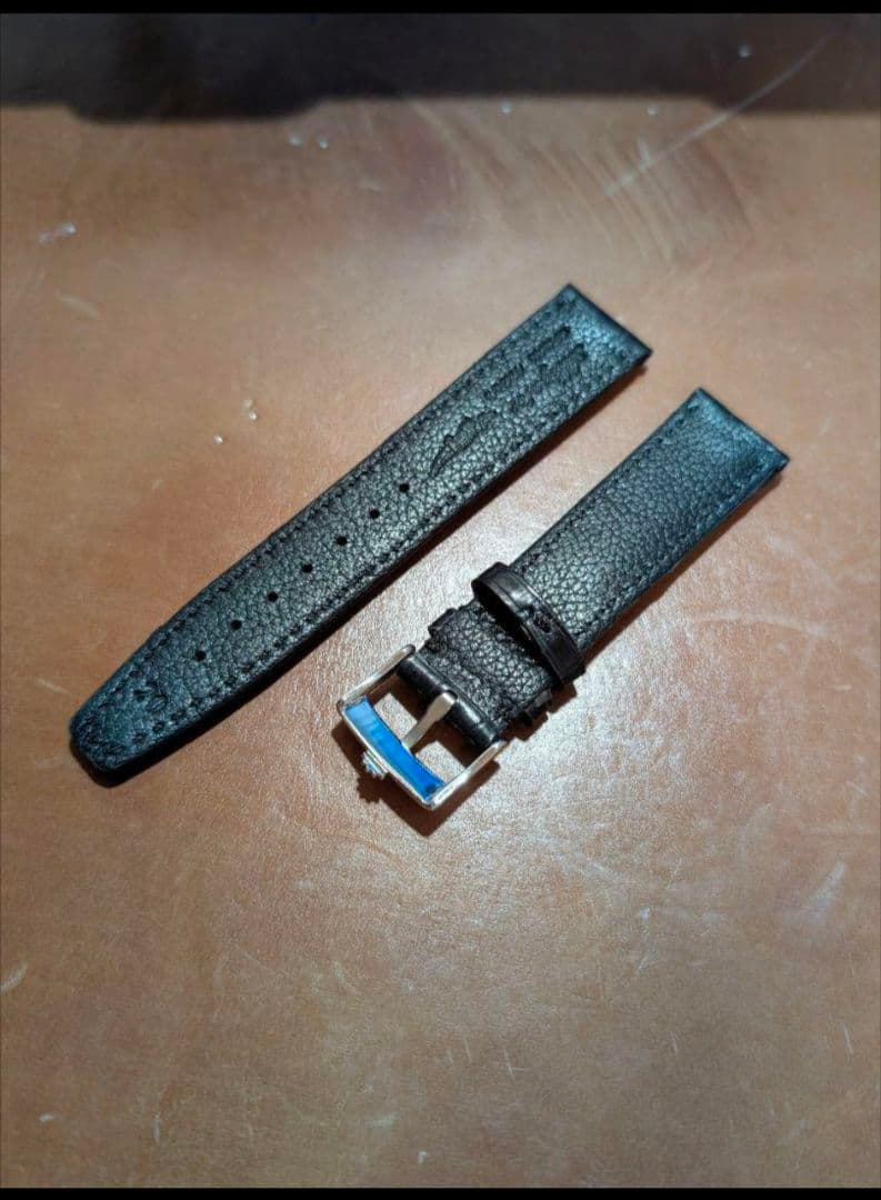 新品 20mm 本クロコダイル 社外交換 修理 時計ベルト