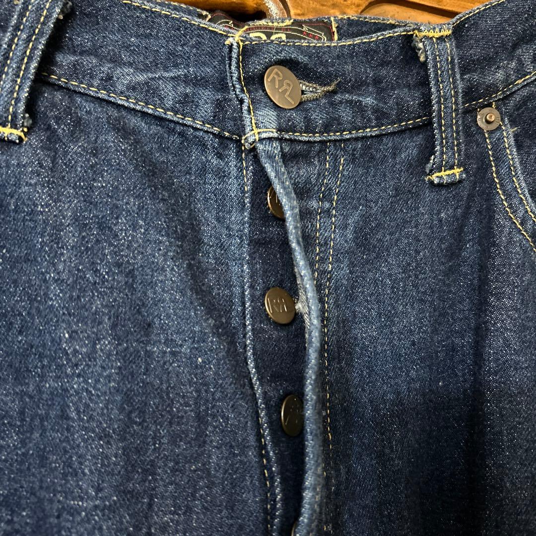 90s USA製 RRL シンチバック　デニムパンツ