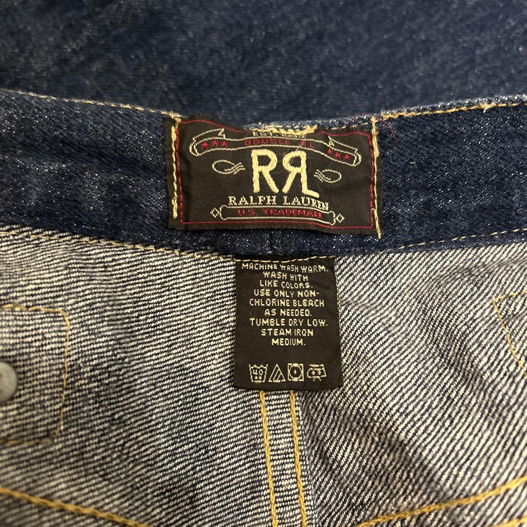 90s USA製 RRL シンチバック　デニムパンツ