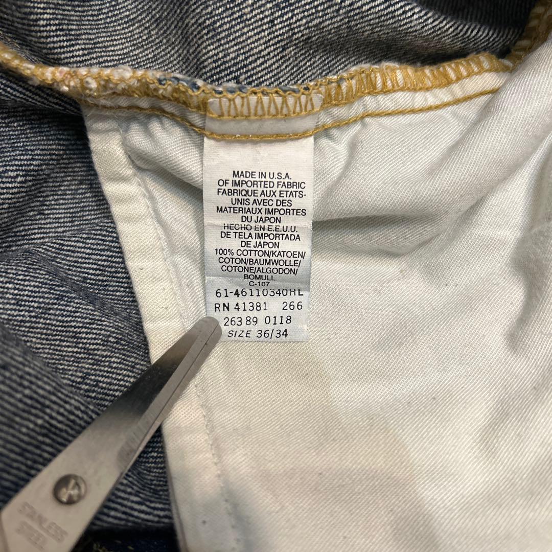 90s USA製 RRL シンチバック　デニムパンツ