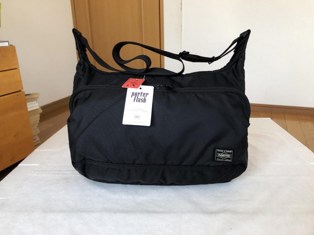 激美品　ポーター　フラッシュ　ショルダー　バッグ　L　カメラ　タンカー　旅行