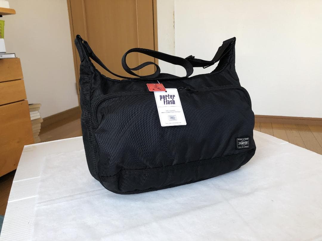 激美品　ポーター　フラッシュ　ショルダー　バッグ　L　カメラ　タンカー　旅行