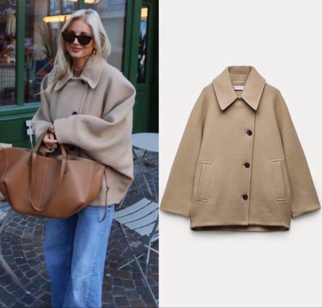 ZARAオーバーサイズショートコート