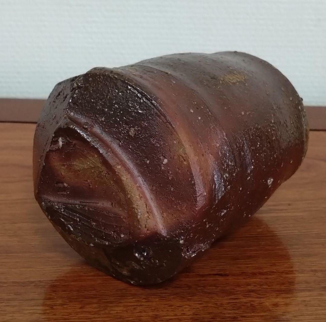 隠崎隆一作 備前焼湯呑み　師伊勢崎淳 人間国宝　備前焼　湯呑